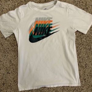 White Nike Logo Tee
